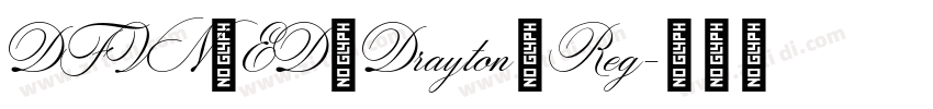 DFVN ED Drayton Reg字体转换